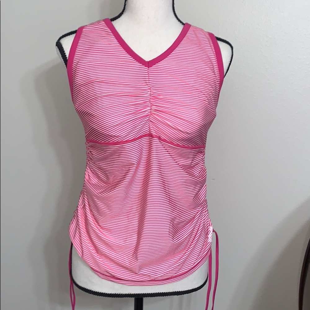 New UV Skins pink Tankini top Swimsuit bathing suit